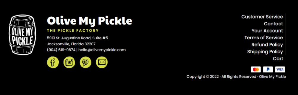 Shopify Website Redesign – Olive My Pickle