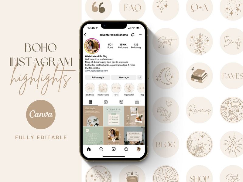 Boho Instagram Highlight Covers