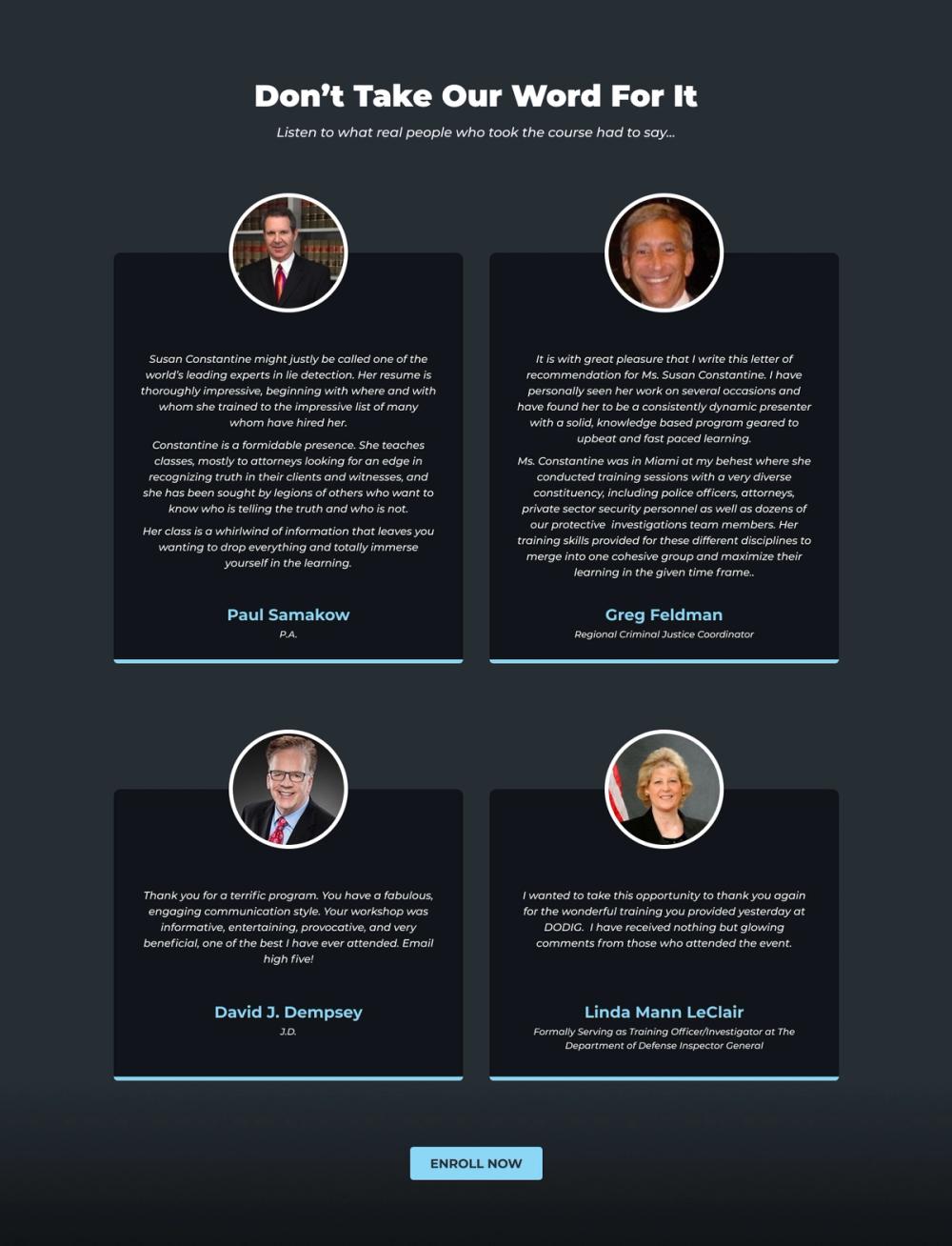 The Human Behavior Academy Landing Page Design