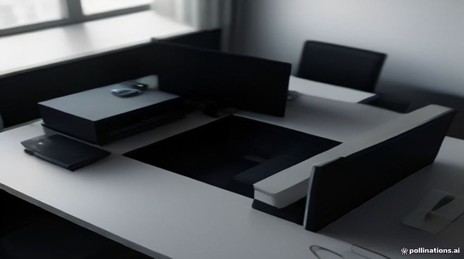 AI-generated cover: A sleek, small form‑factor AI workstation labeled DGX Spark 64GB sitting on a modern office desk, connected to a monitor displaying terminal code, with subtle networking cables vis