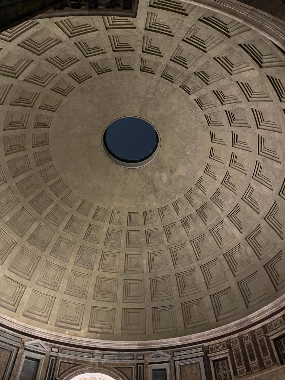 Ceiling of the Pantheon in Rome