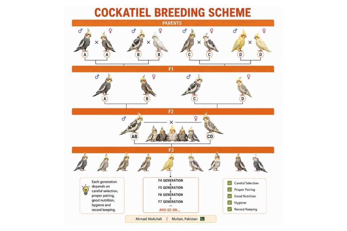 Selective Breeding in Cockatiels
