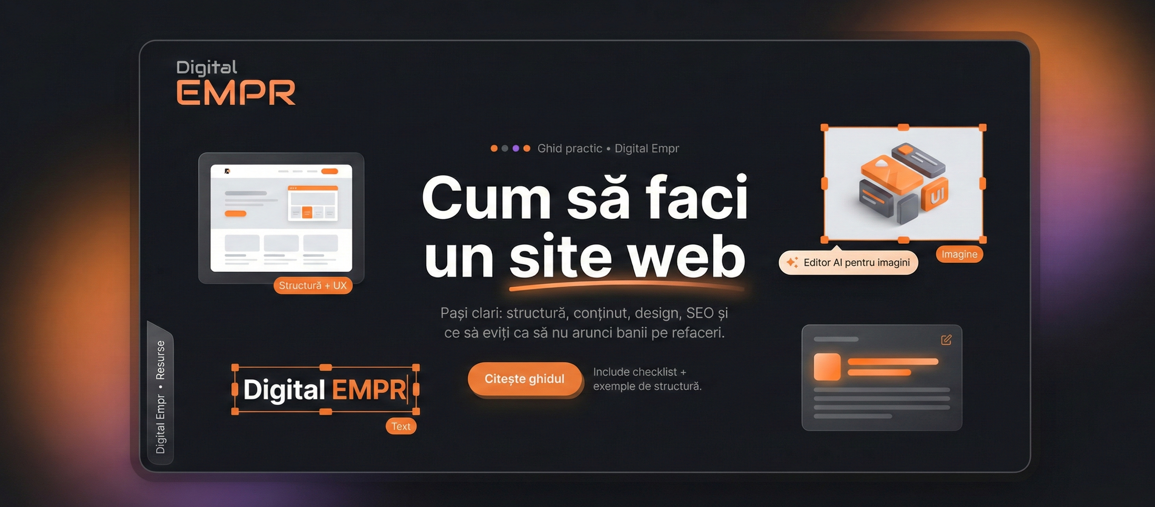 Cum sa faci un site web în 2026: opțiuni, pași și când merită să lucrezi cu o agenție