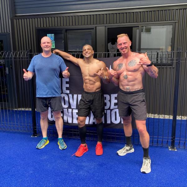 team at the hyrox event