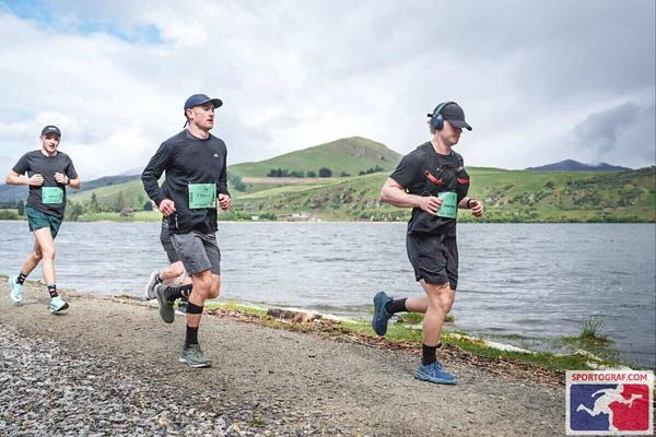 Jack running by Lake Wakatipu