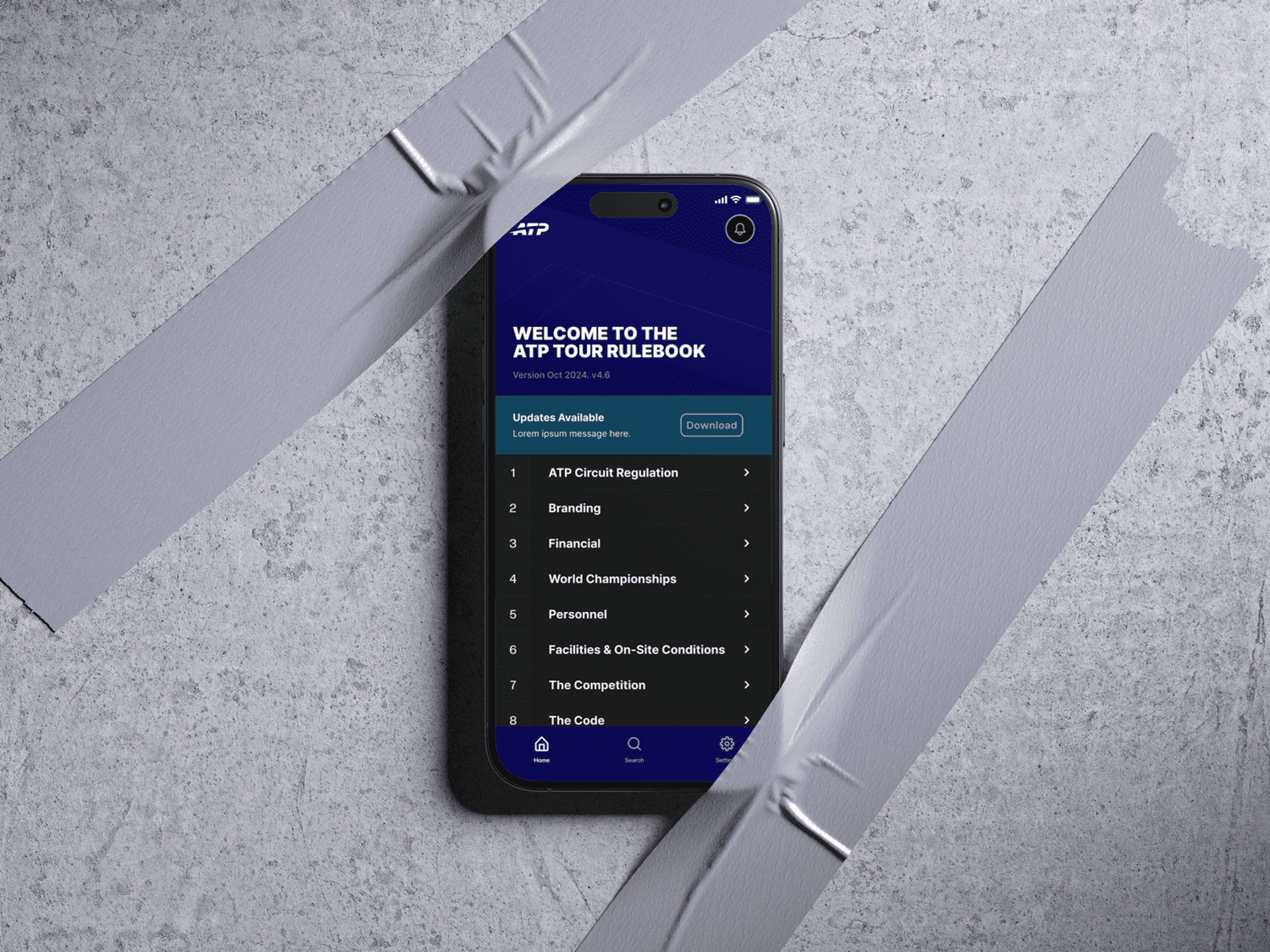 ATP Rulebook — Making the rules of tennis easy to search.
