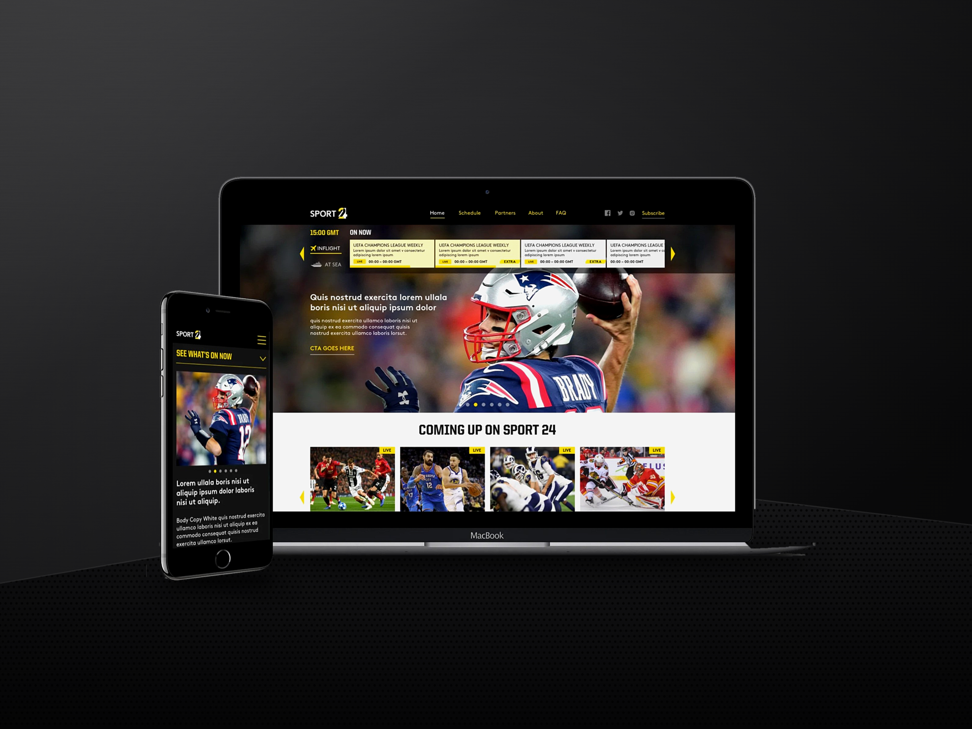 Sport24 — Live sport scheduling for fans watching at 35,000ft.