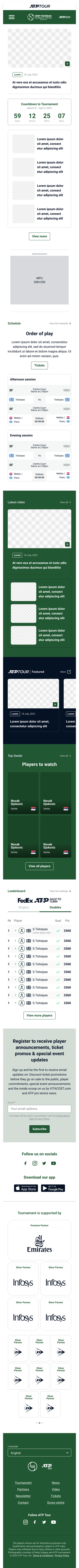 ATP Tournament Platform — image 12 of 22