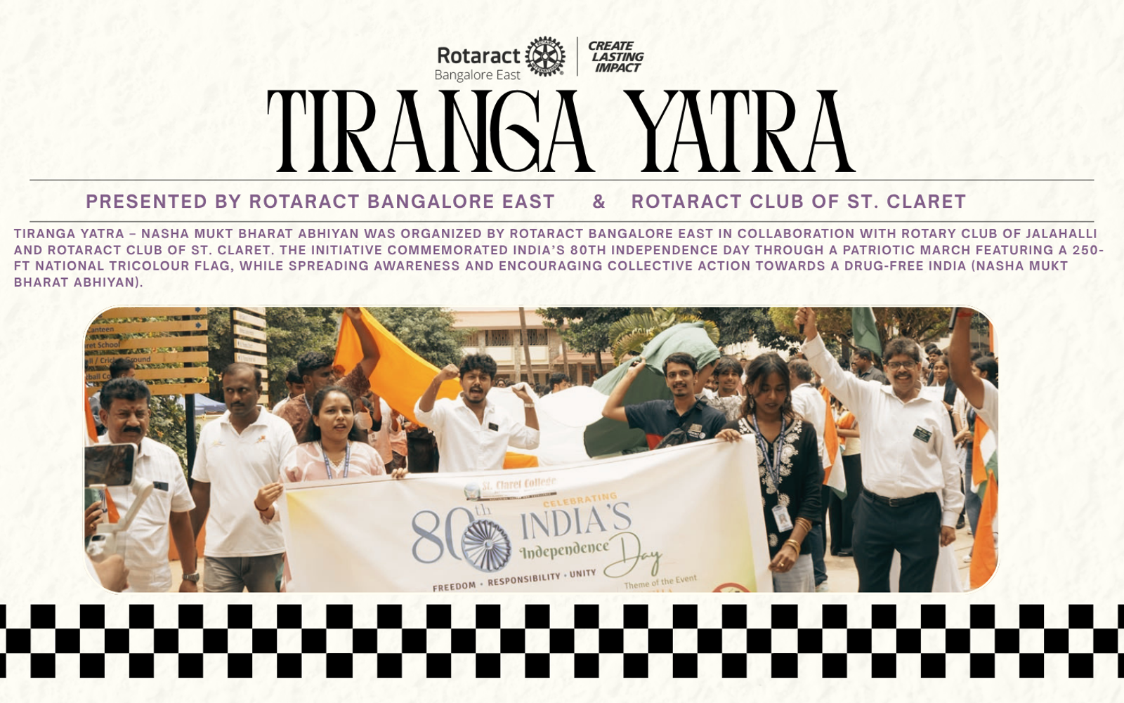TIRANGA YATRA - Nasha Mukt Bharat Walkathon – Marching Towards a Drug-Free India