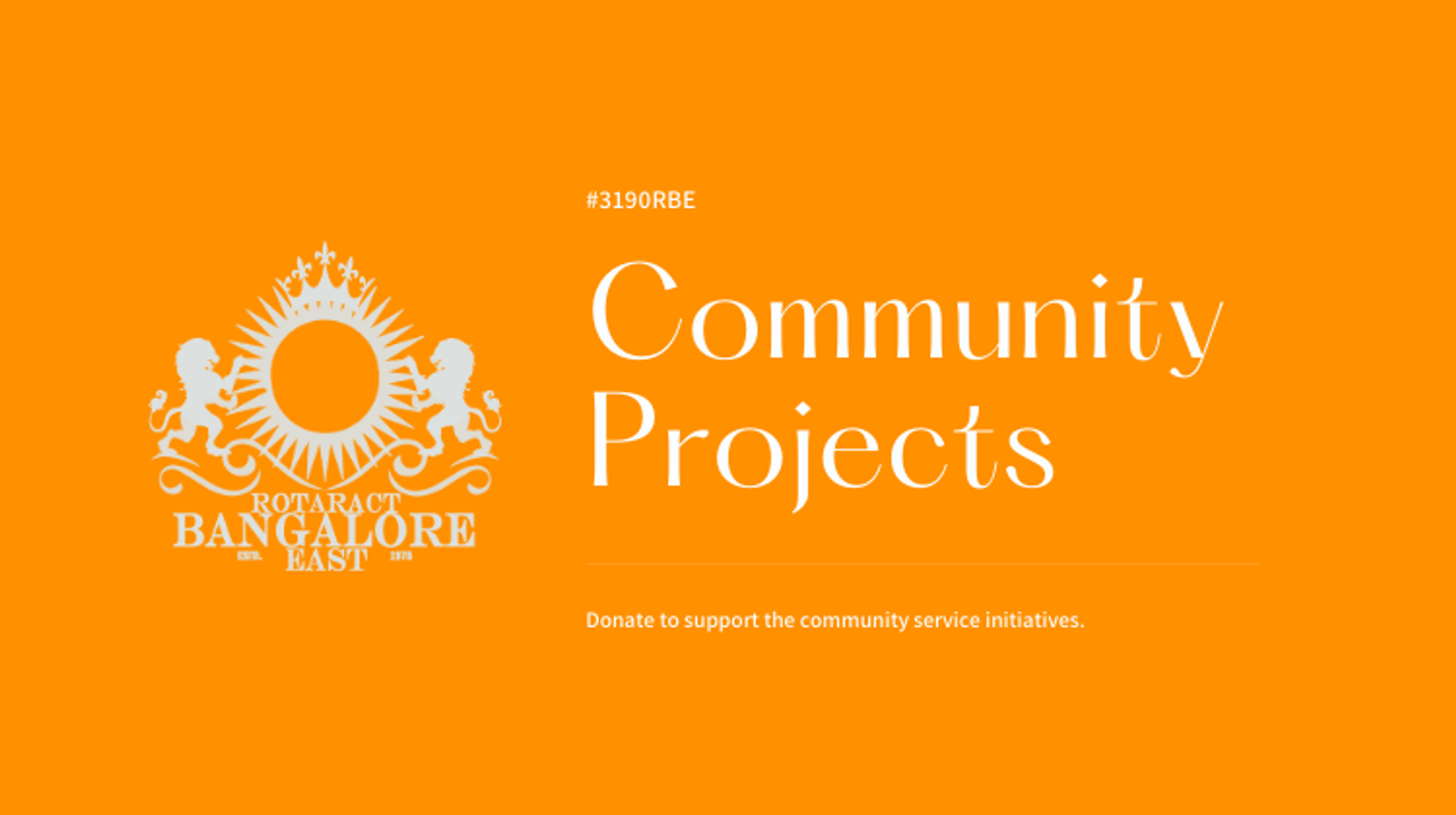 Donate for Service Projects