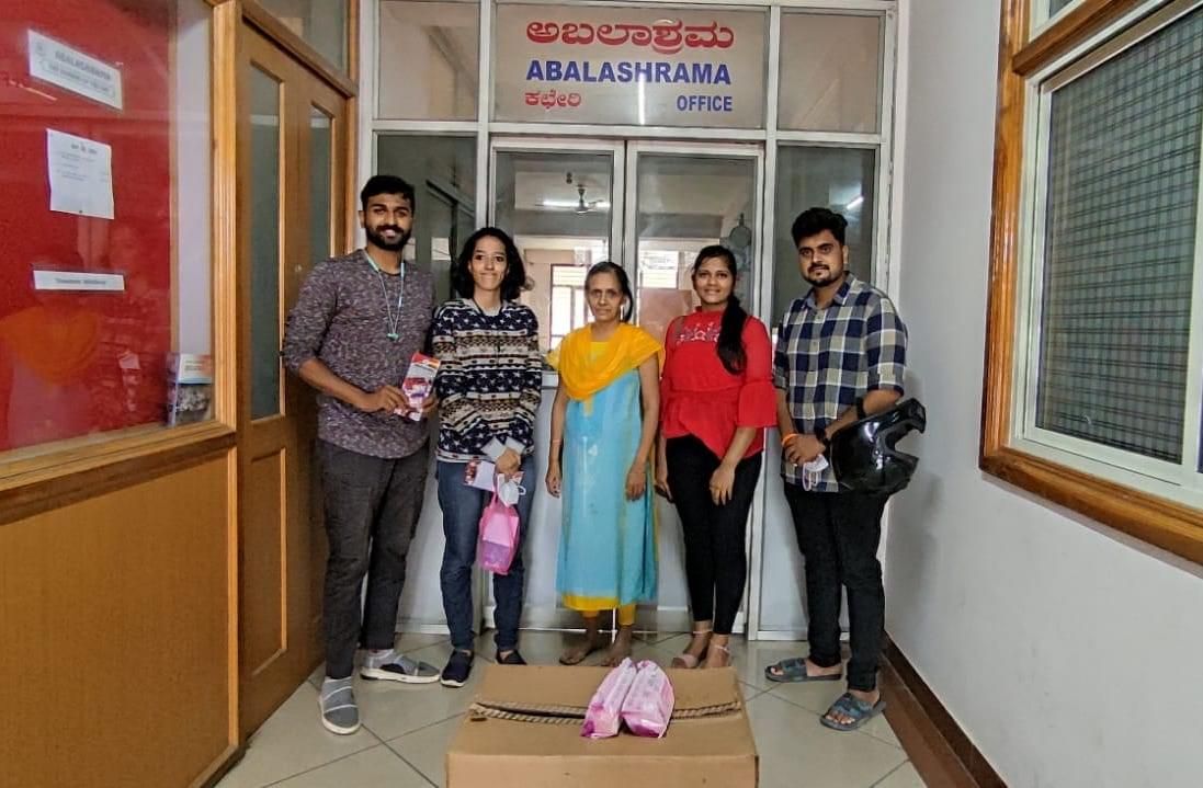 Donation at Abalashrama