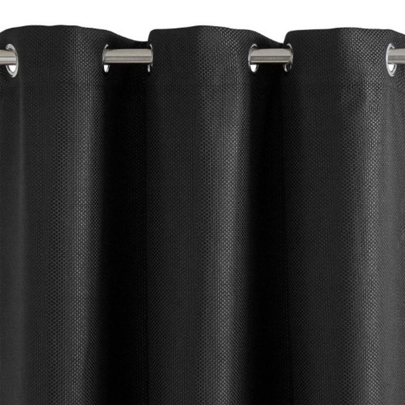 Black Cotton Curtain — image 2 of 2