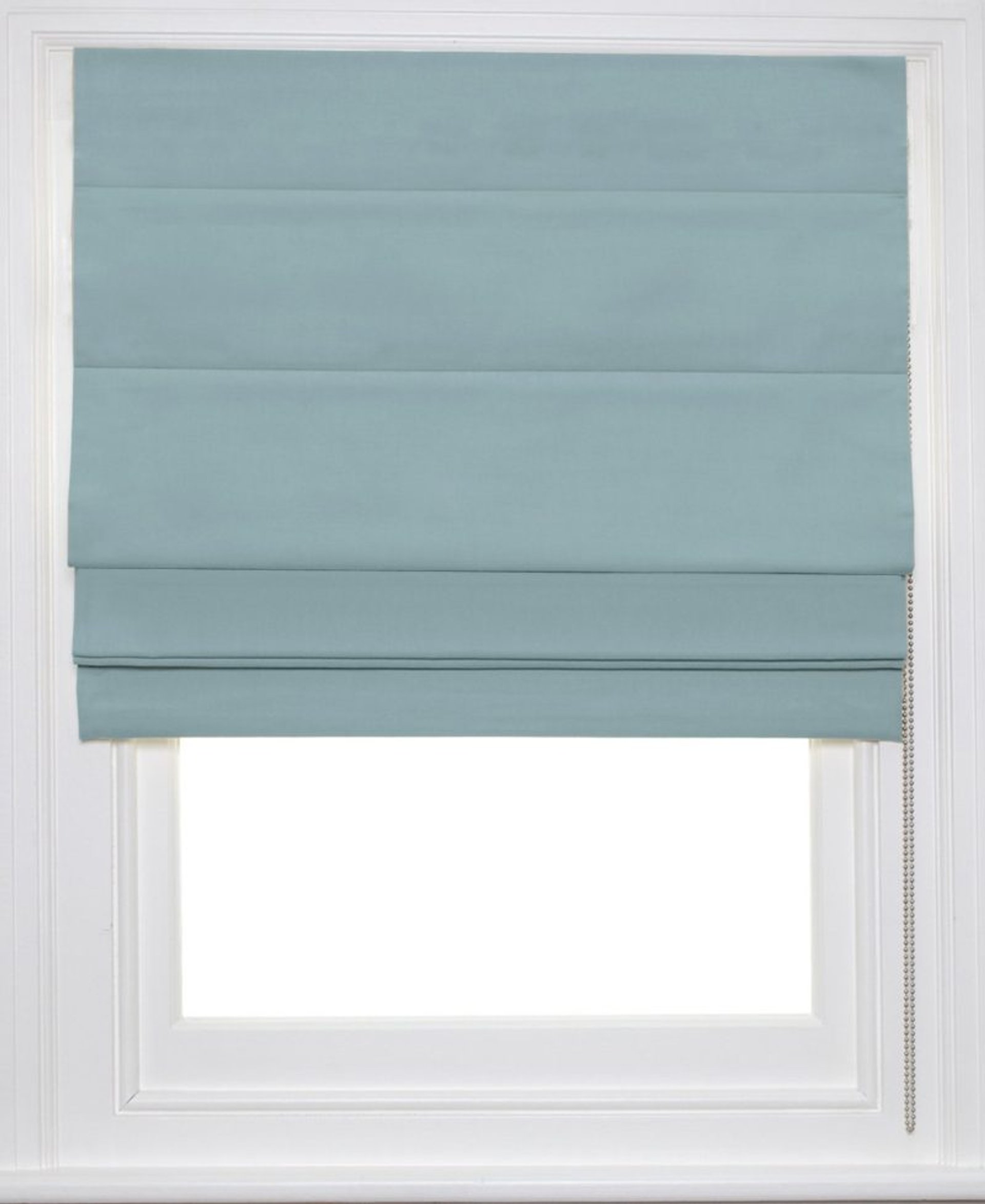 Light Blue Roman Blind