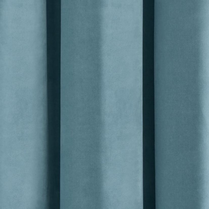 Baby Blue Velvet Curtain — image 2 of 2