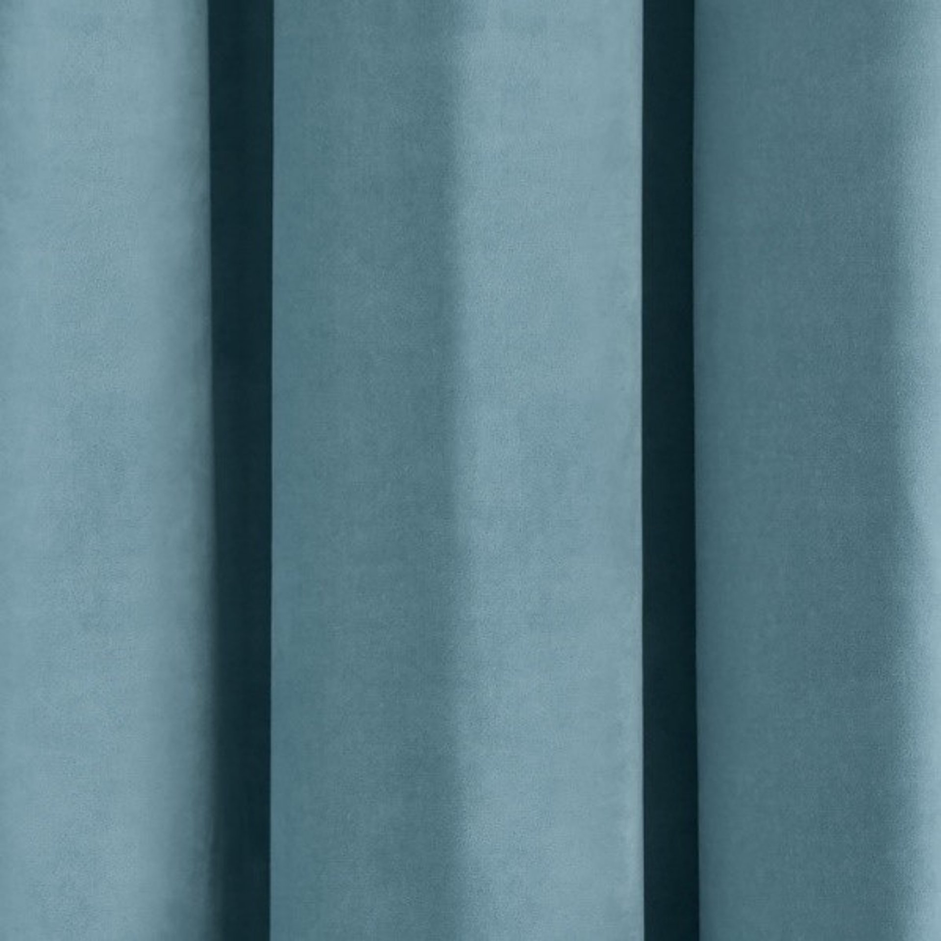 Baby Blue Velvet Curtain