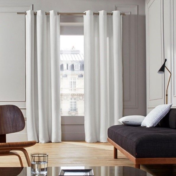 White Cotton Curtain