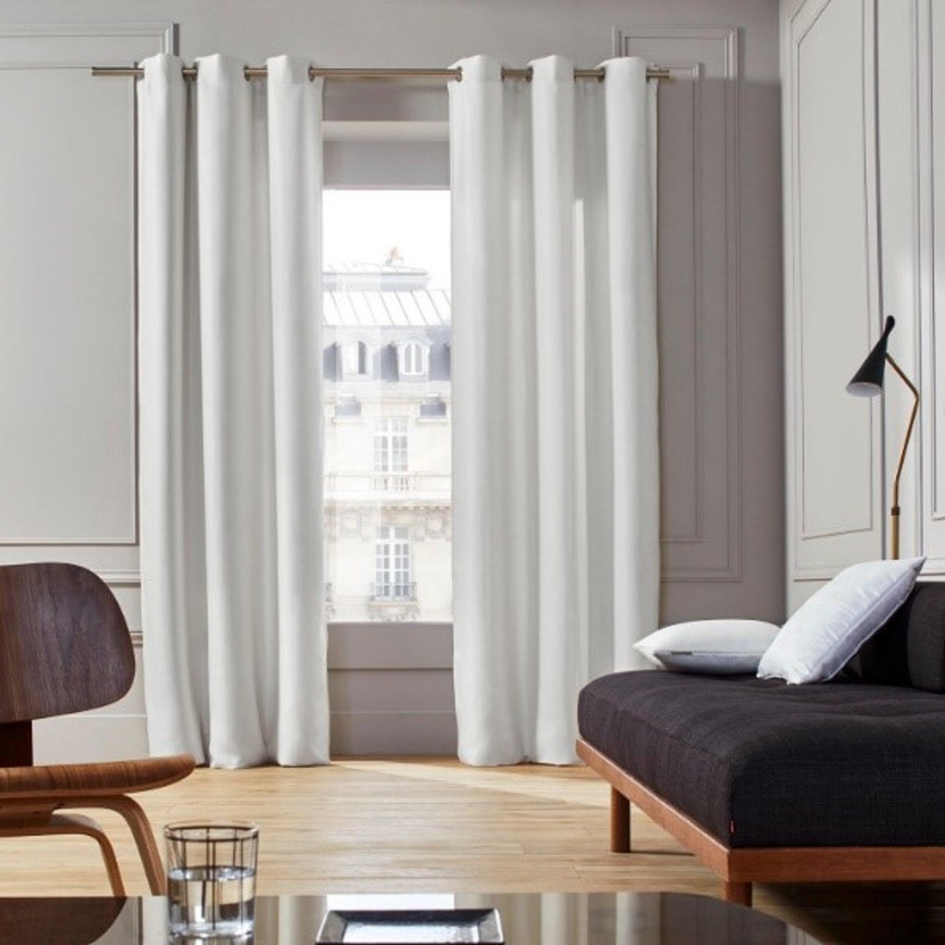 White Cotton Curtain