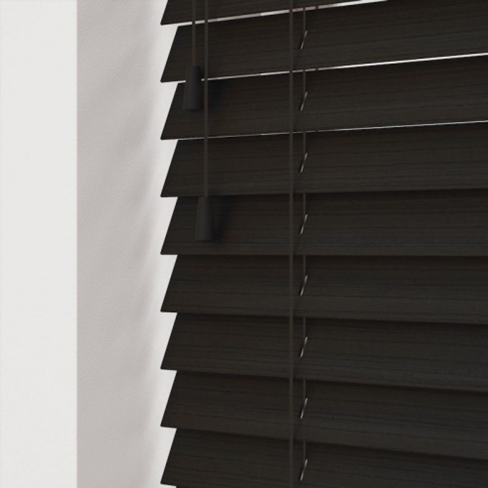 Black Wooden Blind