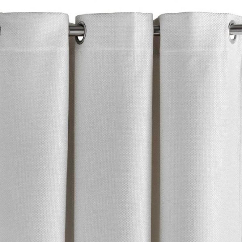 White Cotton Curtain — image 2 of 2