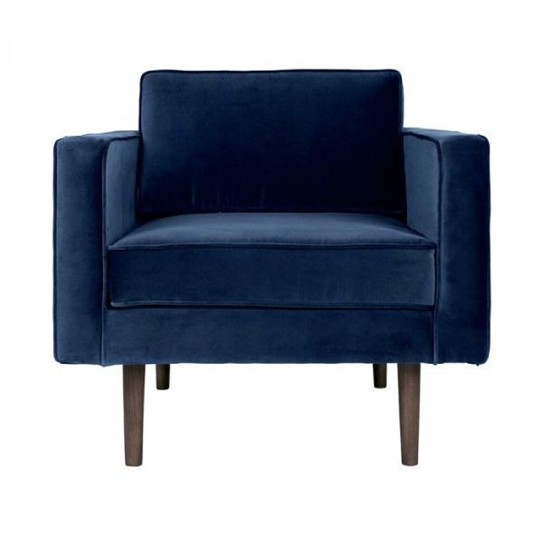 Maria Navy Blue Arm Chair