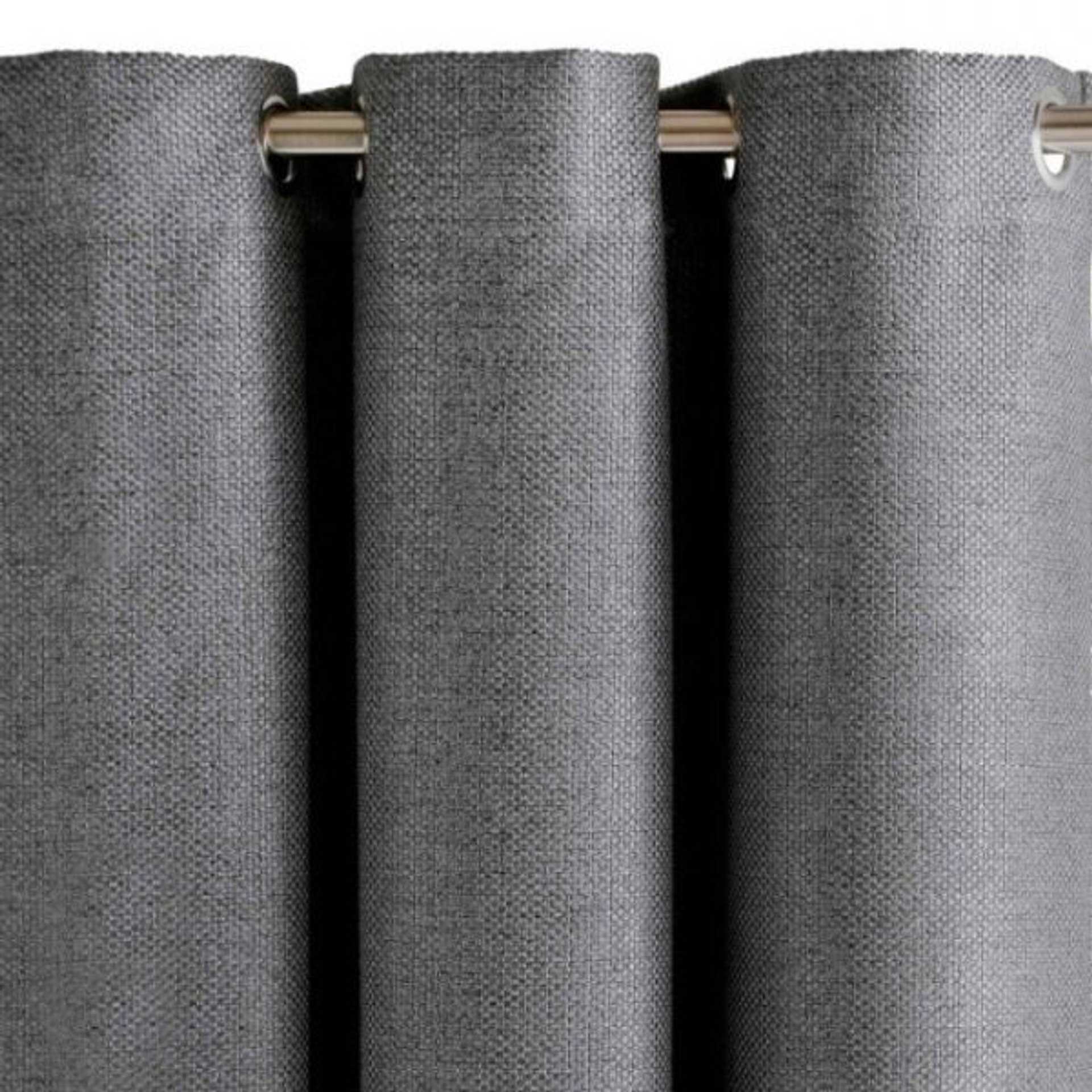 Dark Grey Cotton Curtain