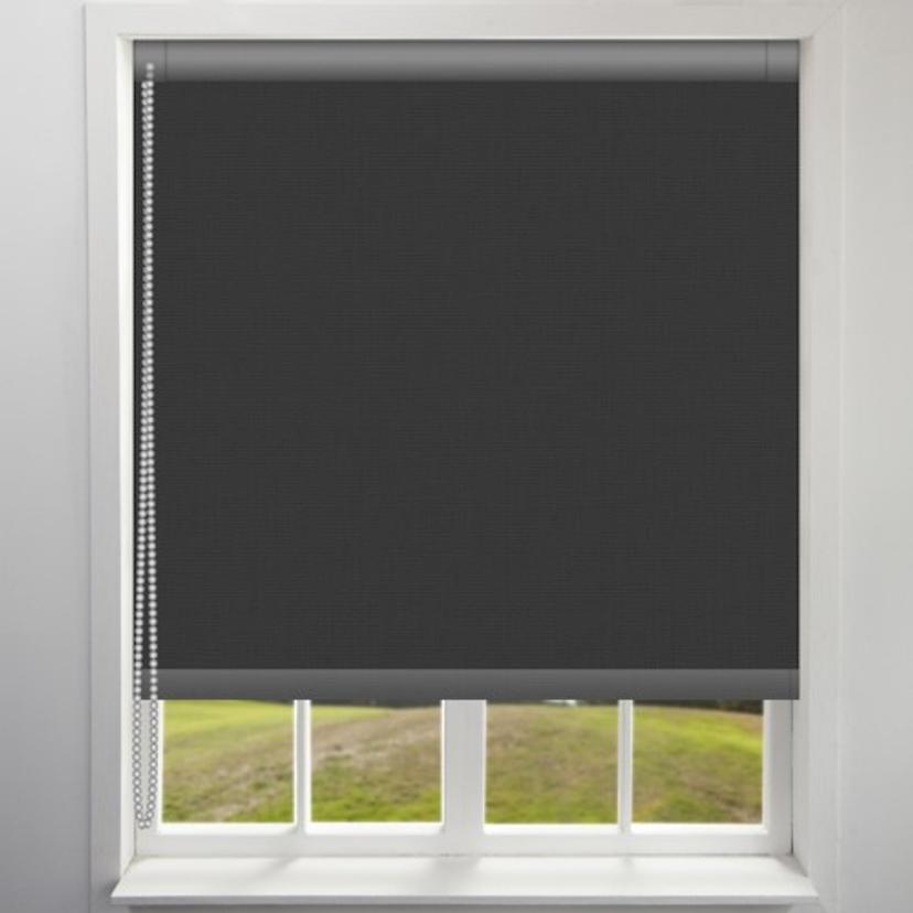Black Blackout Roller Blind — image 1 of 1