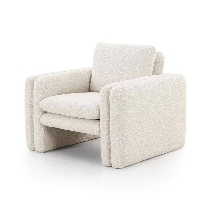 Ferrol white arm chair — image 1 of 3