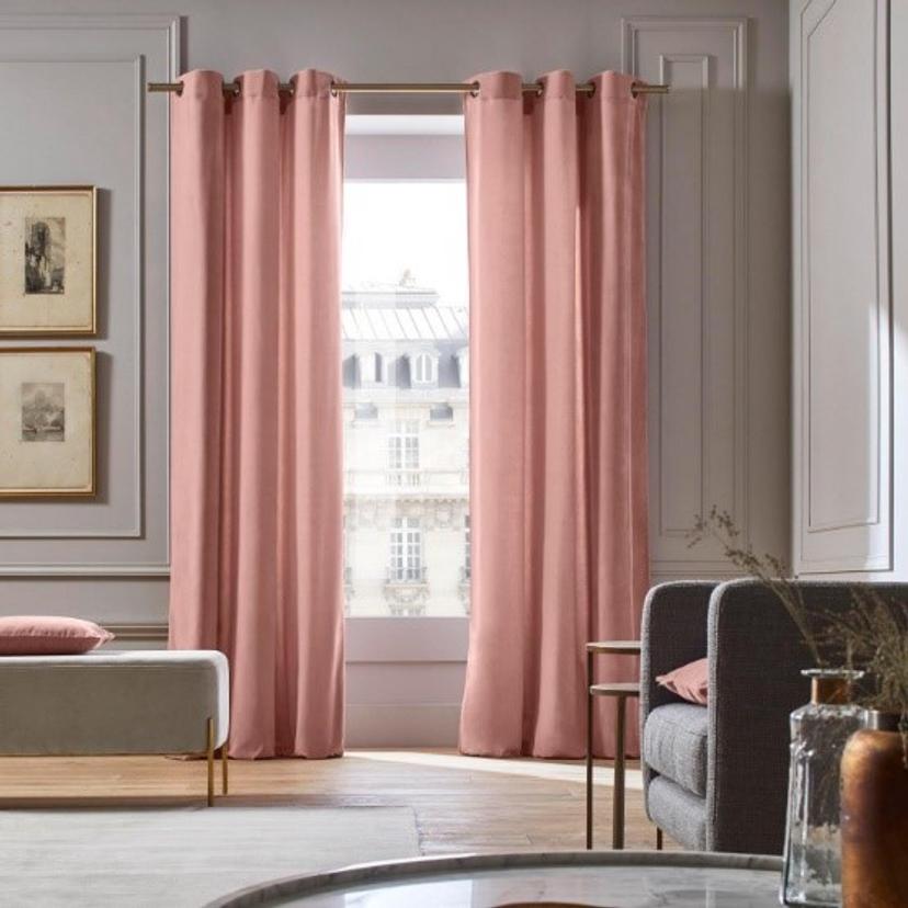 Pink Velvet Curtain — image 1 of 2