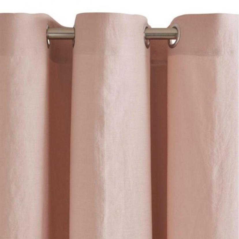 Light Pink Linen Curtain — image 2 of 2