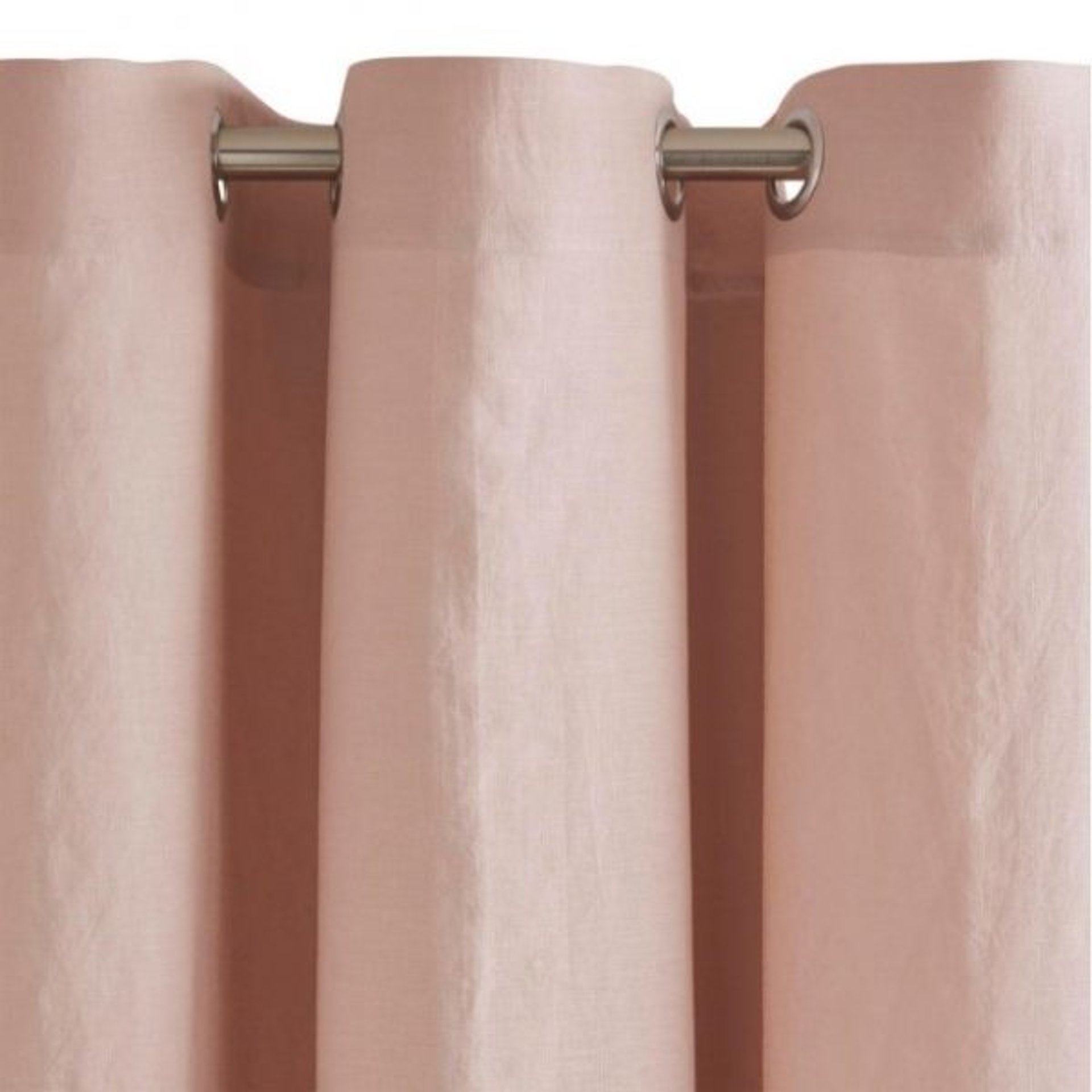 Light Pink Linen Curtain