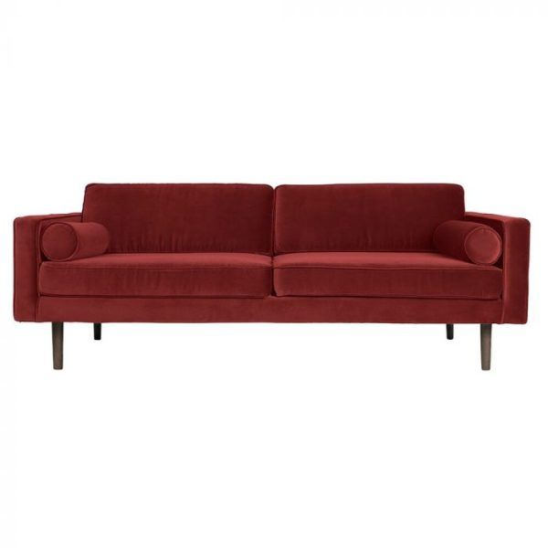 Maria Sofa Maroon Red