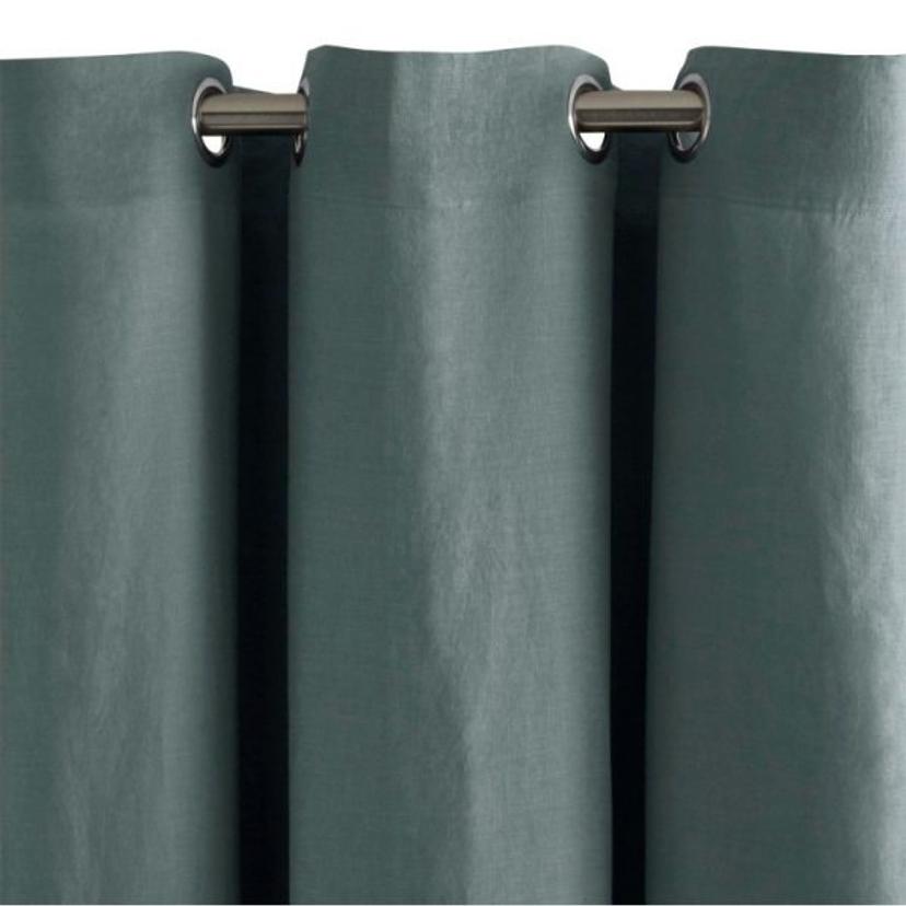 Light Green Linen Curtain — image 2 of 2