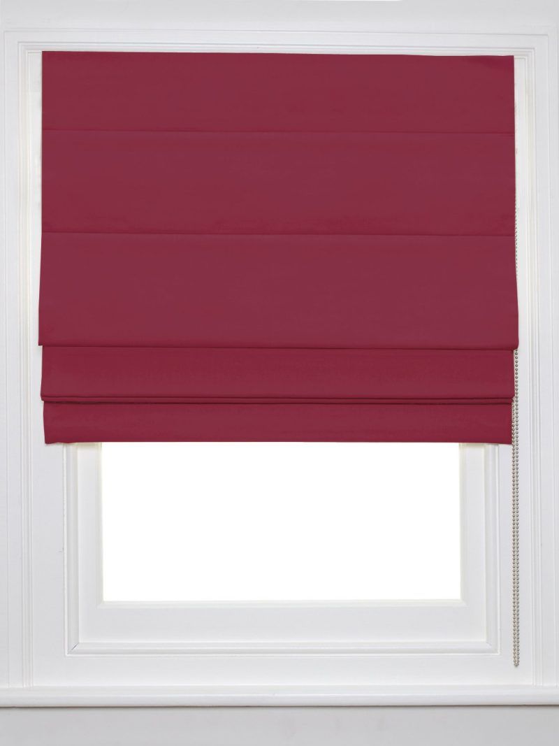 Red Roman Blind