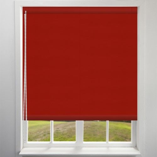 Red Blackout Roller Blind