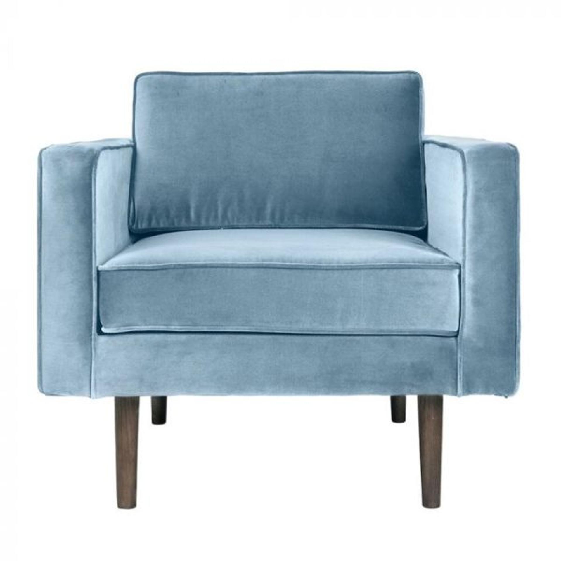 Maria baby blue armchair — image 1 of 1
