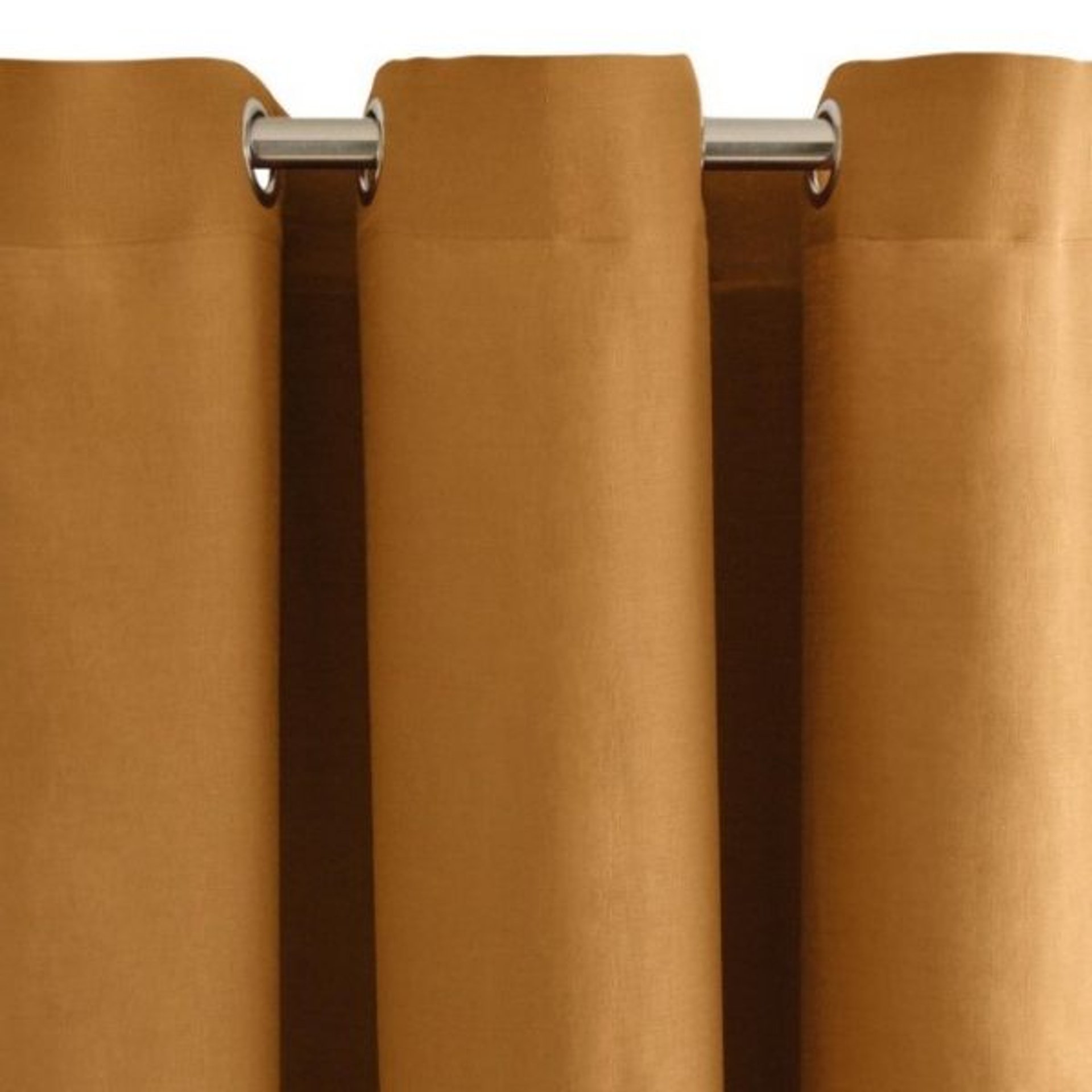 Burnt Orange Linen Curtain