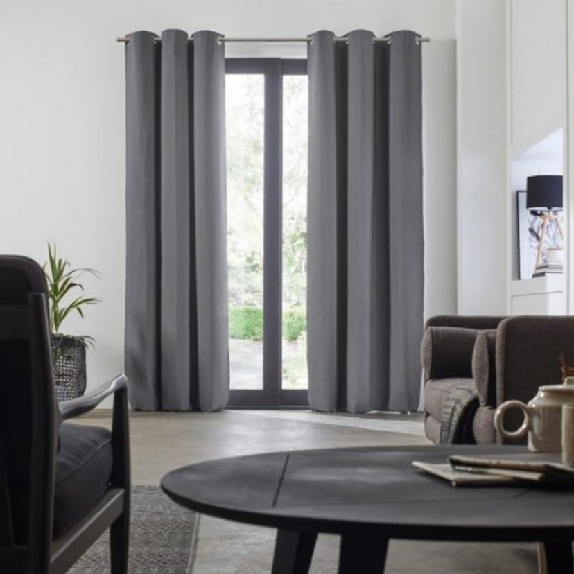 Grey Blackout Curtain — image 1 of 2