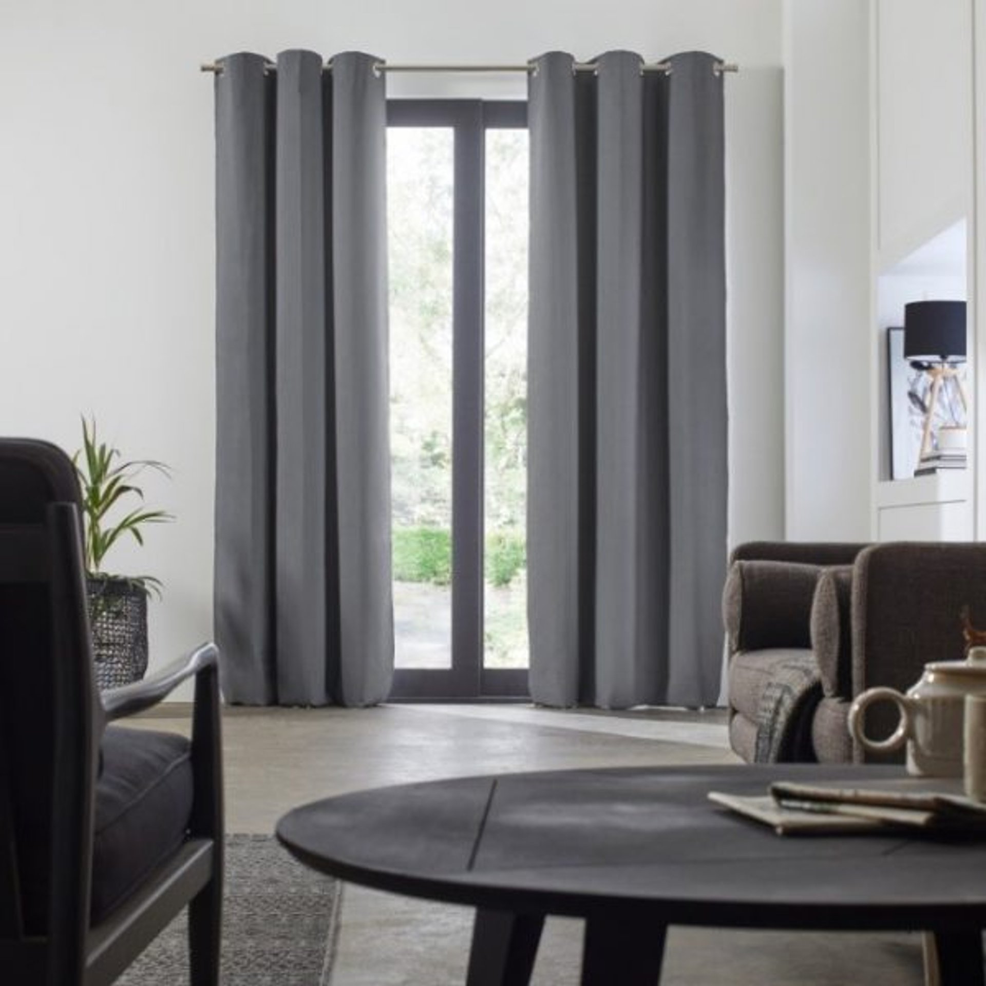 Grey Blackout Curtain
