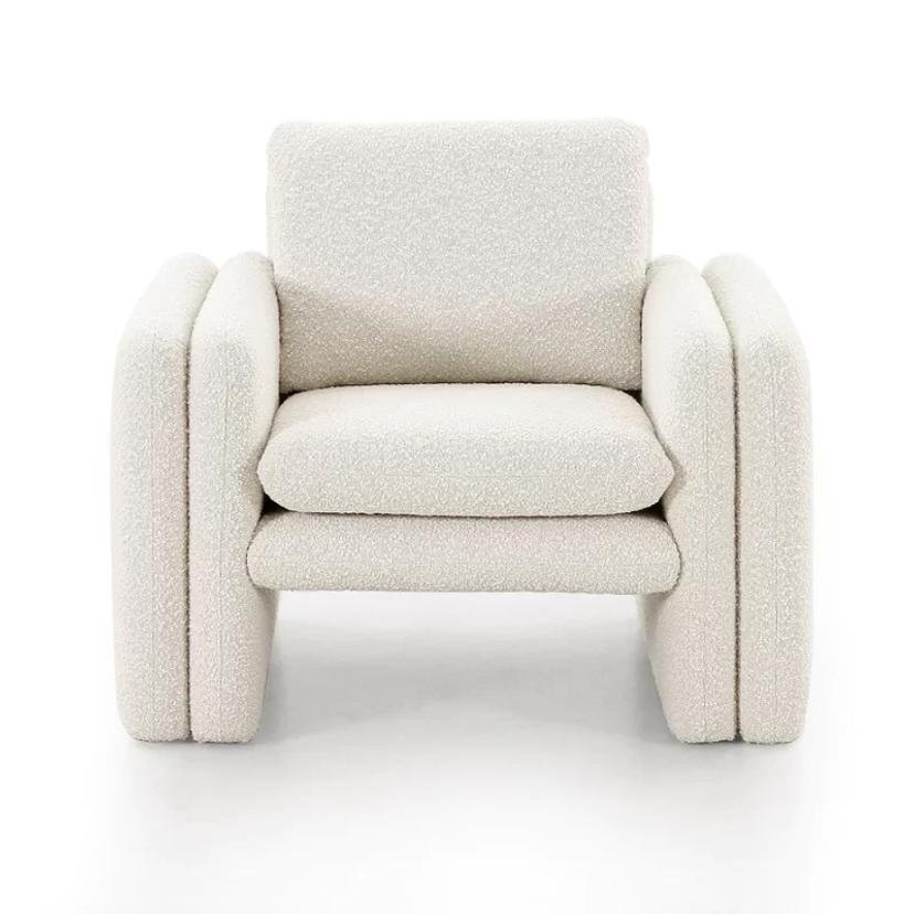 Ferrol white arm chair — image 3 of 3