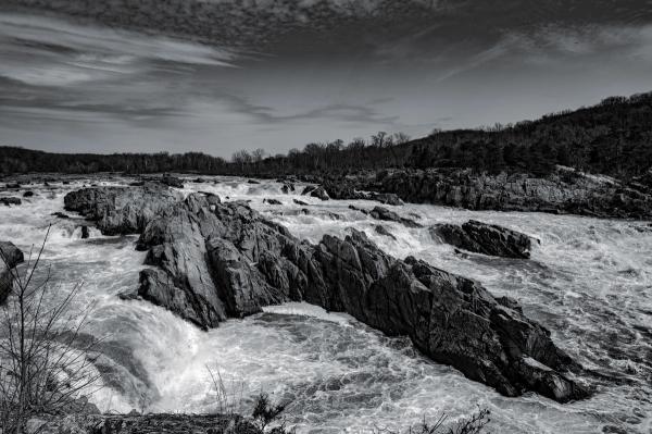 River with rapids and rocks