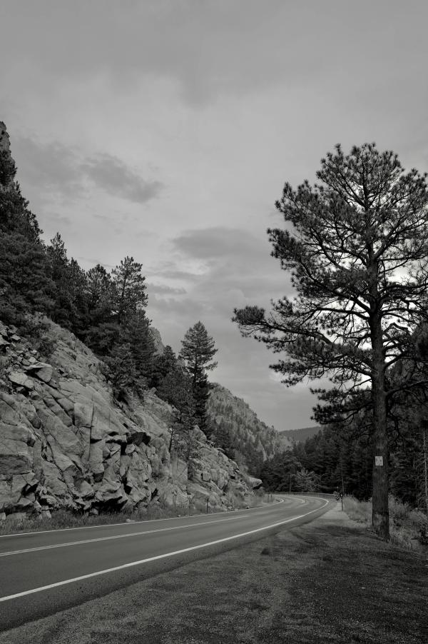 Road in the mountains.