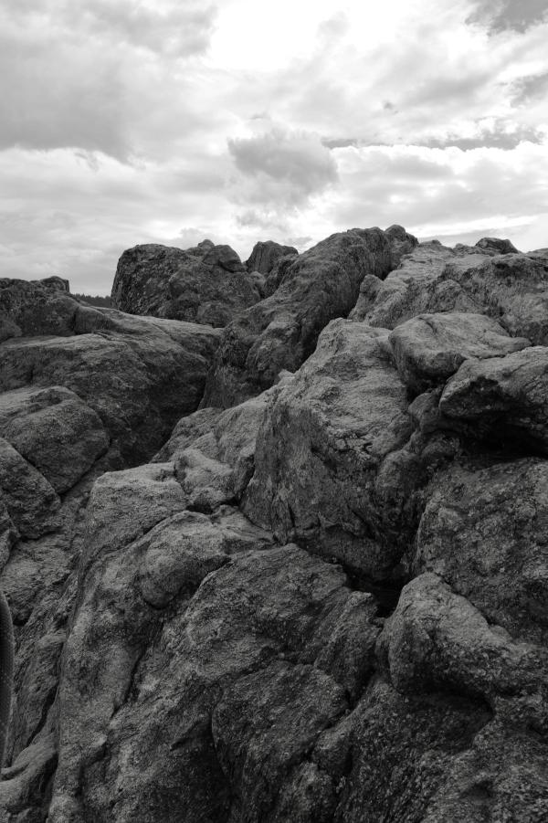 Rock canyons.