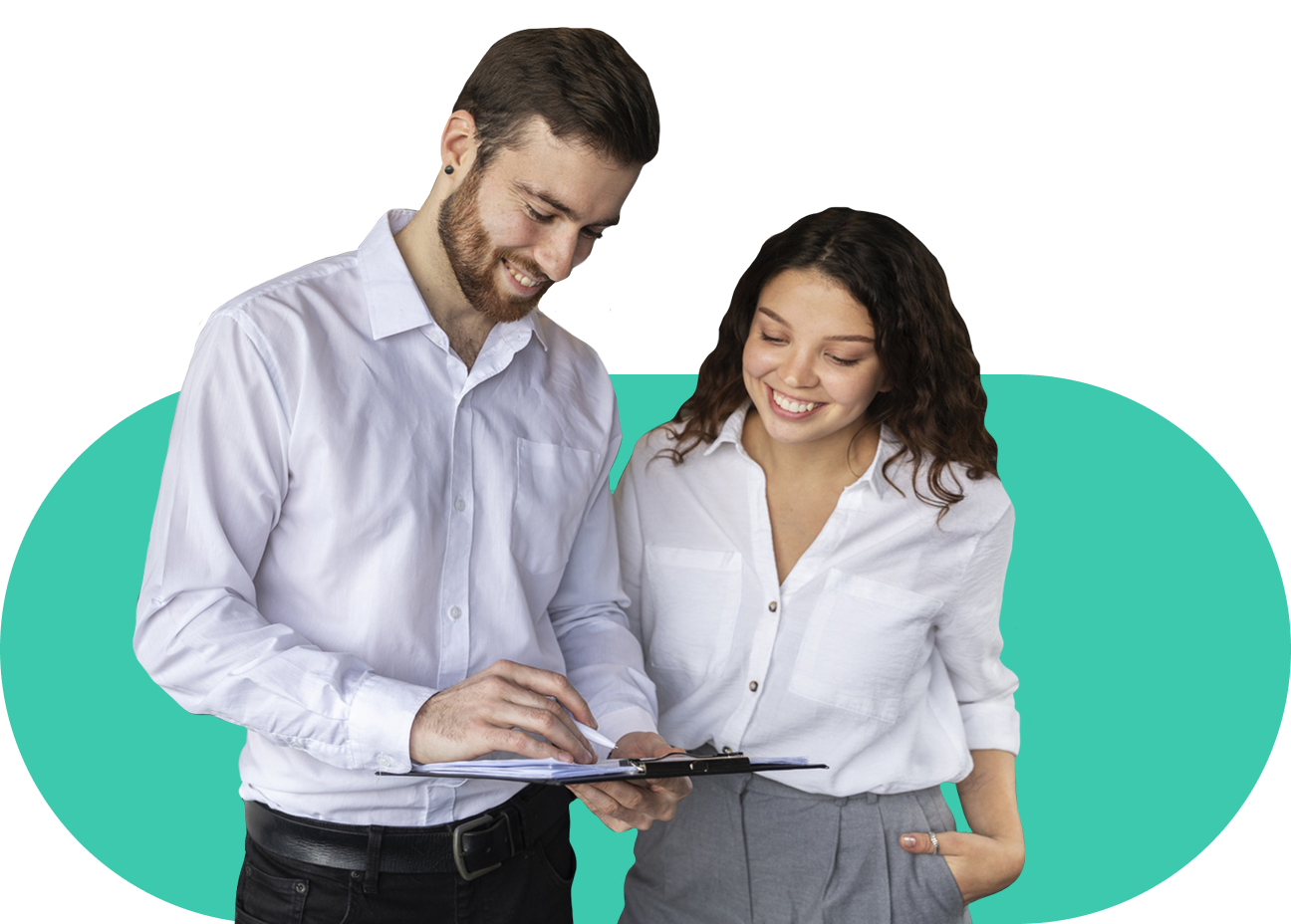 People at business event