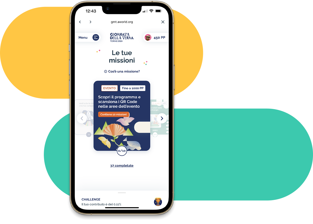 App per la creazione di eventi e attività sostenibili