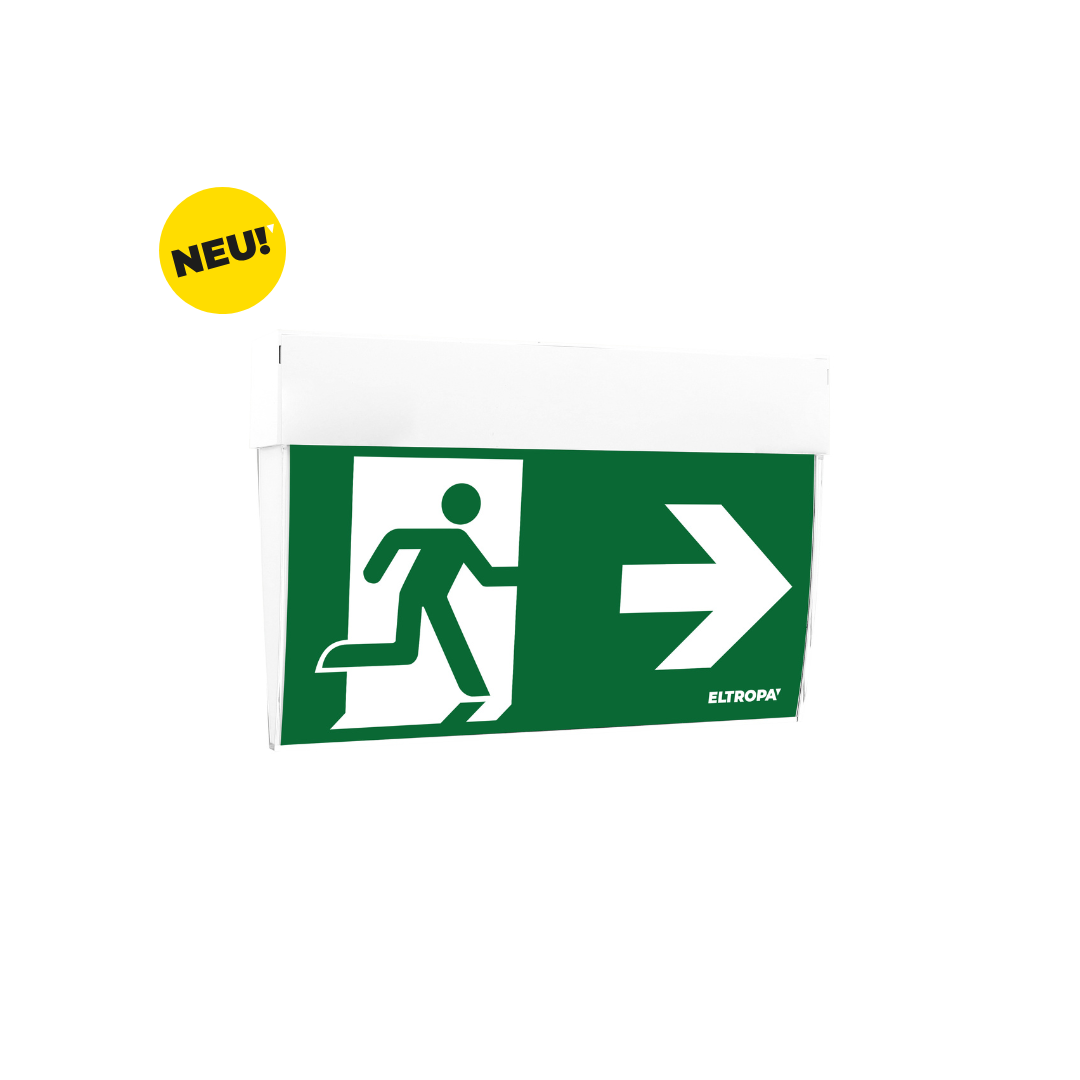 LED-Rettungszeichenleuchte (Keil), 27 m