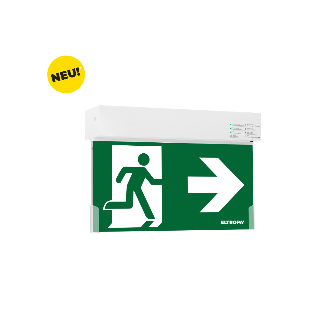 LED-Rettungszeichenleuchten (Scheibe), 20 m