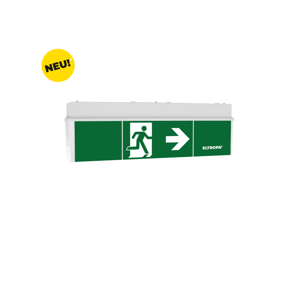 LED-Rettungszeichenleuchte (Haube), 16 m