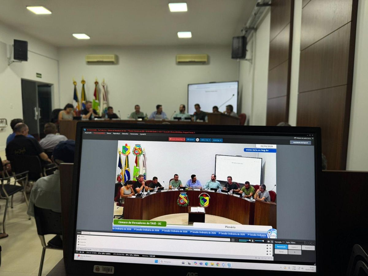 Acompanhe o resumo da 7ª sessão da Câmara de Vereadores de Taió, em 2026