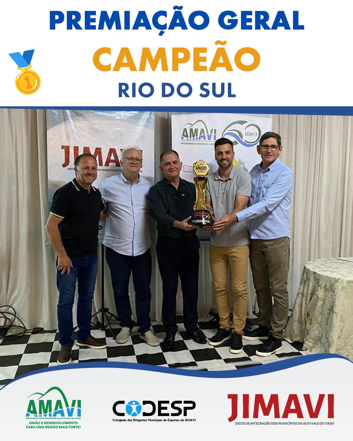 Com 4,2 mil atletas, JIMAVI 2025 coroa Rio do Sul como campeão geral