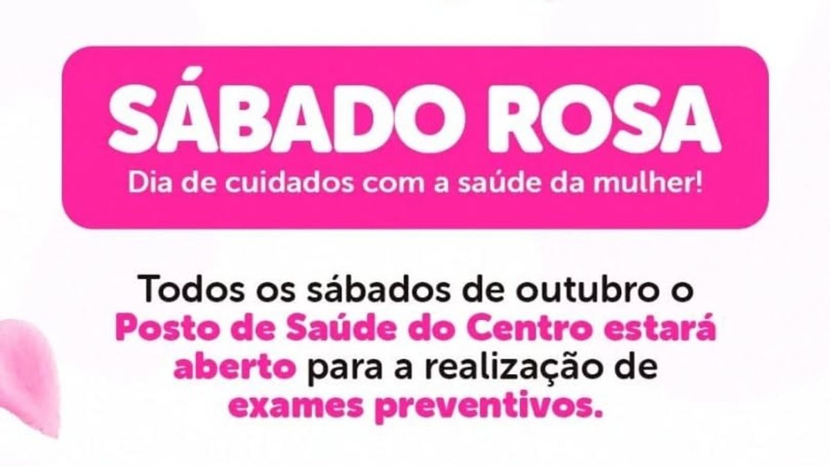"Sábado Rosa" será realizado em Santa Terezinha